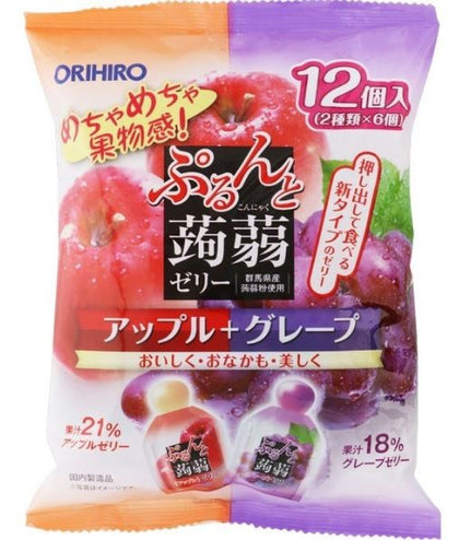 ORIHIRO Konjac Jelly Pouch Apple & Grape 240g