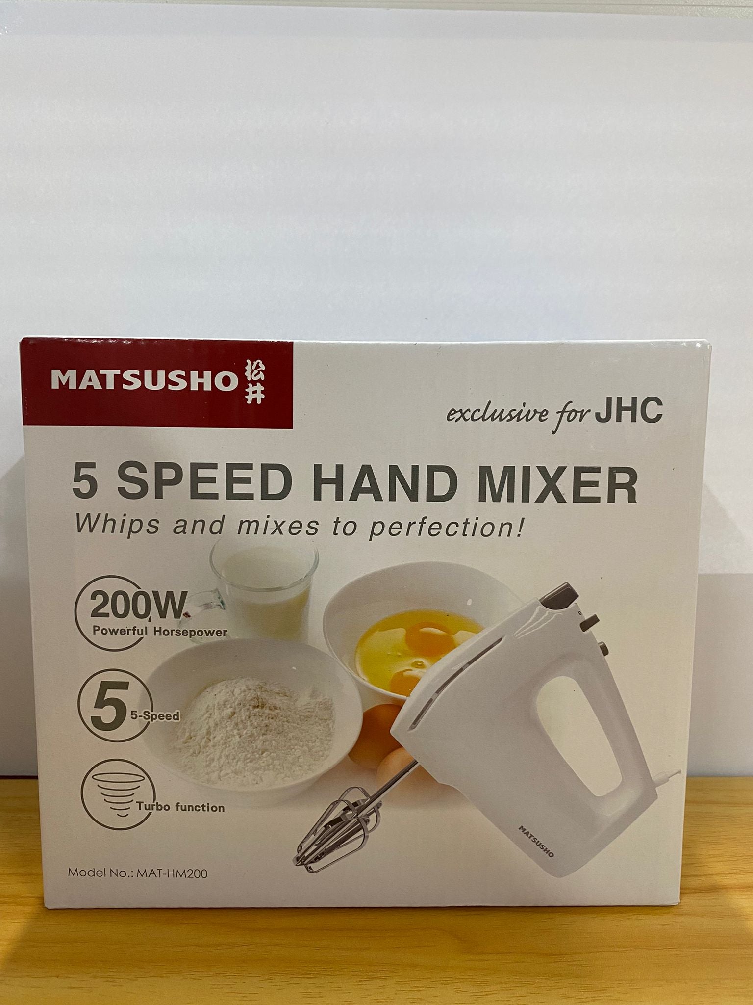 Matsusho 5 Speed Hand Mixer 200W