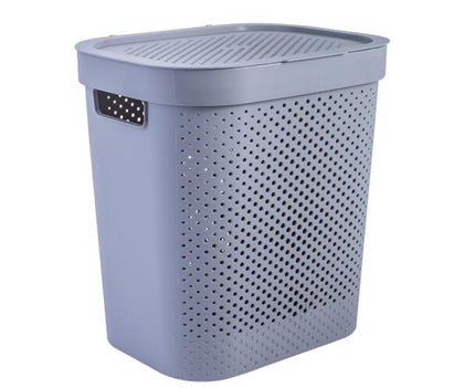Grey Durable Nordic Design Laundry Basket with Cover