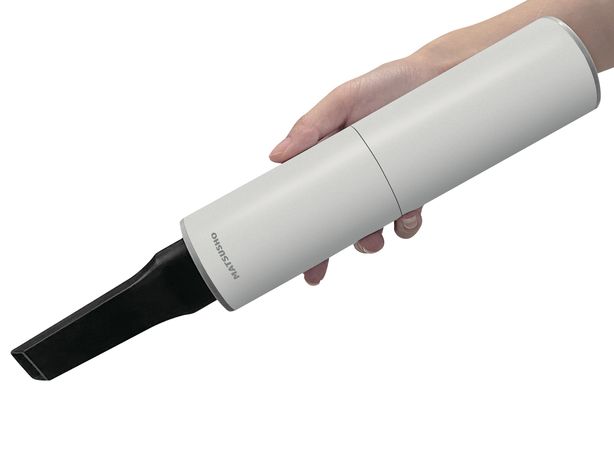 Sleek white mini portable vacuum for office and home setting