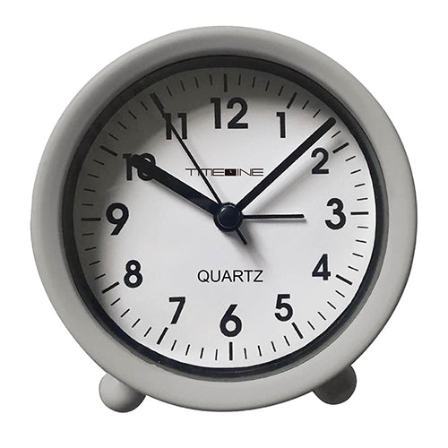 Timeline Table Alarm Clock Grey/Black 9.4x4x9.5cm – JAPAN HOME