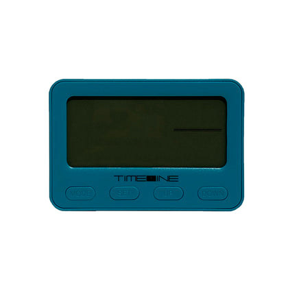 Timeline Digital Alarm Clock Blue 10.6 x 3.3 x 7.2cm