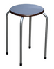 EZ Home Round Stacking Chair | 30 x 30 x 45cm
