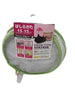 Green and white bra washing net