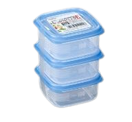 3 stacks blue NAKAYA Plastic Food Container