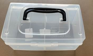 Fudo Tool storage box, clear 16.5cm x 9 cm x H8cm