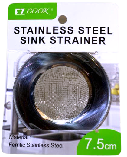 Ez Cook Stainless Steel Sink Strainer 7.5cm