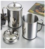304 Stainless Steel Mug with Cover