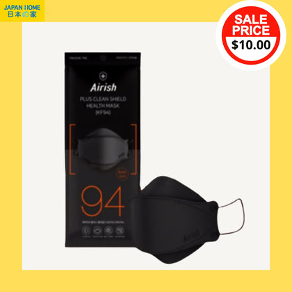 [AIRISH Plus] KF94 Health Mask 20s (Black)