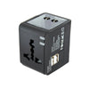 Black multi travel adaptor charger 