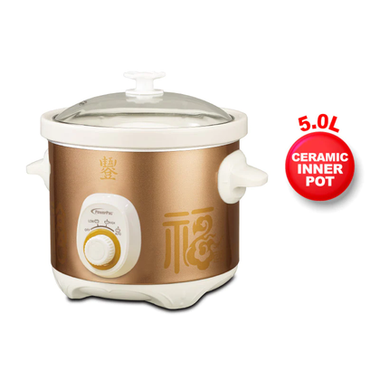 PowerPac Slow Cooker 5.0L with Ceramic Pot
