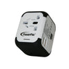 Black and White multi travel adaptor charger
