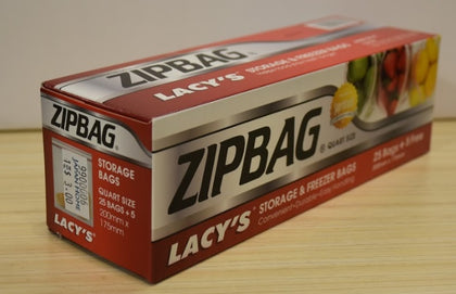 Lacy Zipbag Quart 25s