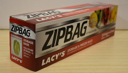 Lacy's Zipbag Gallon 20s
