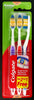 3 colgate toothbrush premier clean soft 3s in red, blue and purple