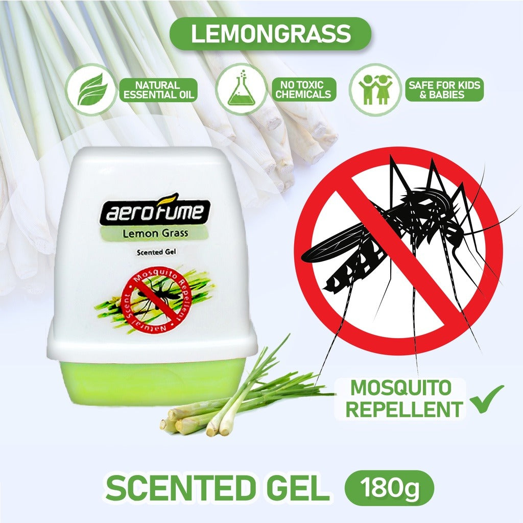 AEROFUME Mos Repellent Scent Gel Lemongrass 180g