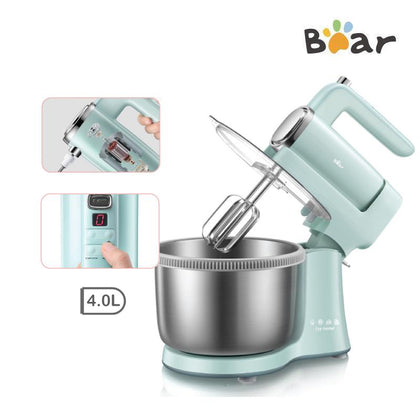 BEAR DIGITAL 4L STAND MIXER WITH STAINLESS STEEL BOWL
