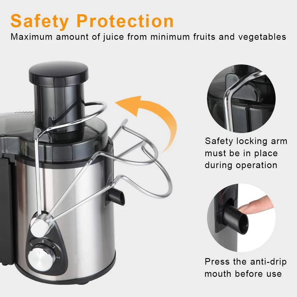 MATSUSHO Stainless Steel Juicer 400W (MAT-JE400) with Arm Lock