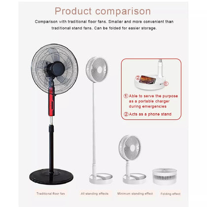 MATSUSHO Foldable & Telescopic Portable Fan