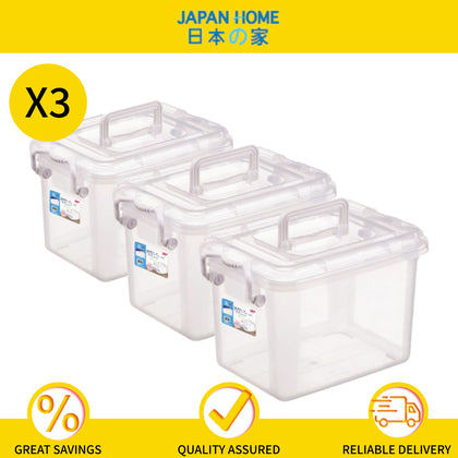 [Bundle X 3] Multi Purpose Plastic Storage Box (11L) - with Lid & Handle (35.5 x 24 x 20.5cm)