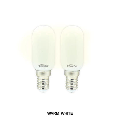 2 PIECES X POWERPAC 5W E14 LED BULB WARM WHITE