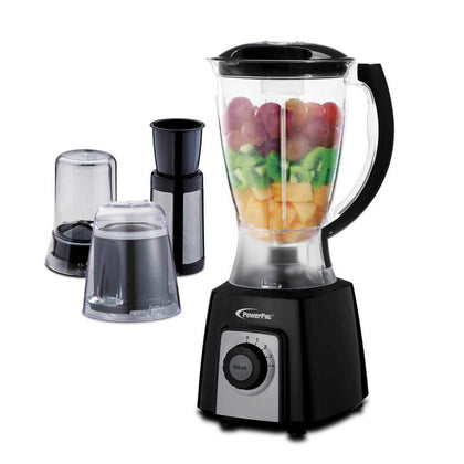PowerPac 4 In 1 Blender with Glass Jug 1.7L, 400 Watts