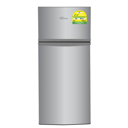 Gray 2 Door Mini Fridge with Freezer