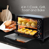 ELECTRIC OVEN 45L WITH ROTISSERIE & CONVECTION FUNCTIONS , 2 TRAYS & WIRE MESH information