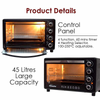 ELECTRIC OVEN 45L WITH ROTISSERIE & CONVECTION FUNCTIONS , 2 TRAYS & WIRE MESH product details