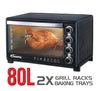 PowerPac Electric Oven W/Convection & Light 80L