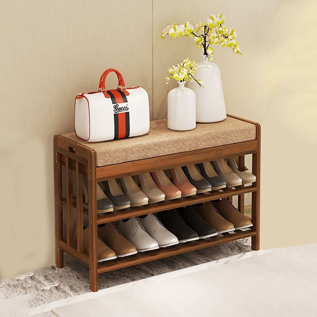 Shoe Rack With Seat 58x29x Height 49cm